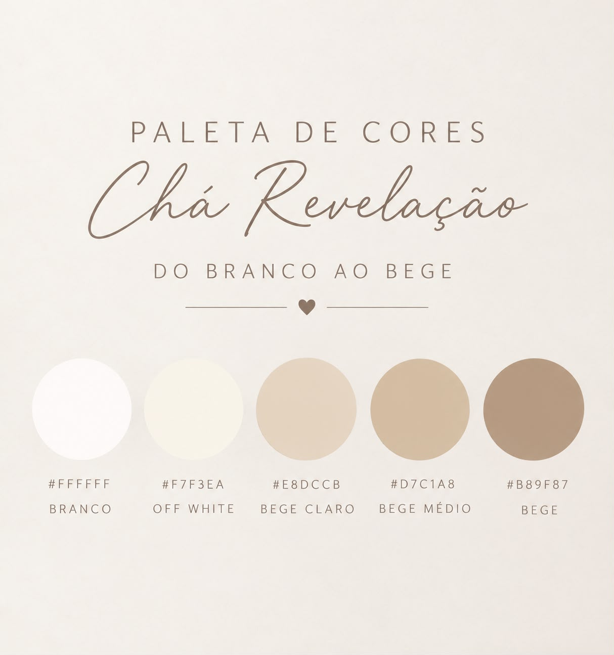 Referência do traje: branco, off-white, bege claro, bege médio e bege
